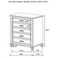 Lockeford - 5 Drawer Chest - White