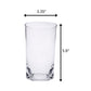 Halo - Leading Ware Oval Tritan Glasses (Set of 4) Hi Ball 15Oz Plastic Bpa Free - Clear