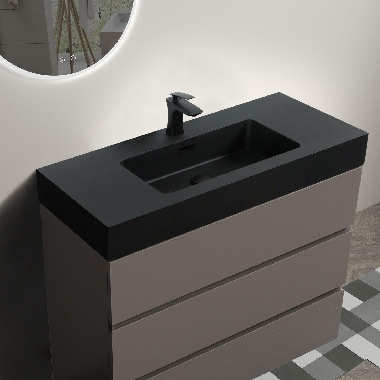 Alice - Bathroom Vanity With Sink, Large Storage Freestanding