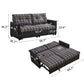 Sleeper Sofa, Expandable Sectional With Ottoman For Living Room