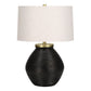 Lighting, Table Lamp, Concrete, Contemporary - Black / Cream