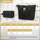 6 Piece Lightweight Hardshell Luggage Set With Double Spinner Wheels, Password Lock