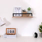 Floating Shelves, Long Wall Shelves (Set of 2) Wall Mounted Shelves With Brackets For Bedroom - Natural Wood
