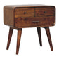 Avora - 3 Drawer Nightstand - Brown