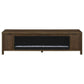 Alamitos - Electric Fireplace TV Stand With Flame Visualizer - Pine Wood