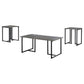 3 Piece Occasional Set With Smooth Top - Gray