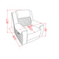 Alicia - Recliner - Gray Black