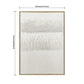 Framed Abstract Wall Art, Thick Textured Canvas Painting With Stone Accents (Set of 2) - Antique White