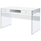 Barretta - 2 Drawer Writing Desk - Gloss White