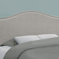 Full Size, Bed Headboard Only Upholstered, Transitional - Gray