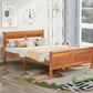 Platform Bed Frame Mattress Foundation Sleigh Bed With Headboard / Footboard / Wood Slat Suppor