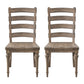 Ladderback Dining Chairs, (Set of 2) - Taupe