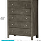 Transitional Elegant Storage Chest - Gray