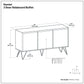 Hunter - 3 Door Sideboard