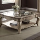 Chelmsford - Clear Glass Coffee Table - Taupe