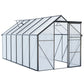 Polycarbonate house Raised Base And Anchor Aluminum Heavy Duty Walk-In houses For Outdoor Backyard In All Season
