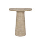 Round Side Table With Pedestal Base