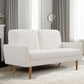 Loveseat Sofa, European Style With Sleek Design, Modern & Vintage Flair, Upholstered 2 Seater Couch