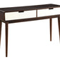 Christa - Sofa Table - White / Espresso