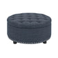 Tufted Storage Ottoman With Upholstery