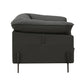 Tadi - Top Grain Leather Chair - Black