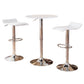 Matrel - Set of 2 - 26" Cream Fabric and Gold Frame Counter Stools