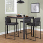 Fuji - Contemporary High Back Barstool Elegant Design