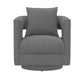 Swivel Chair With Fabric Upholstery - Gray
