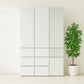 Elise - Modular Closet System With Mirror - White - Wood