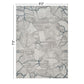 Geometrix - 5'3" X 7'3" Area Rug, Geometric 3D Effect - Gray / Ivory