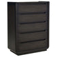 Bangor - 5 Drawer Bedroom Chest - Black