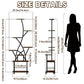 Plant Stand Indoor With Grow Light, 8 Tiered Tall Indoor Plant Shelves For Multiple Plants - Walnut / Black