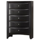Palamino - 5 Drawer Bedroom Chest - Black