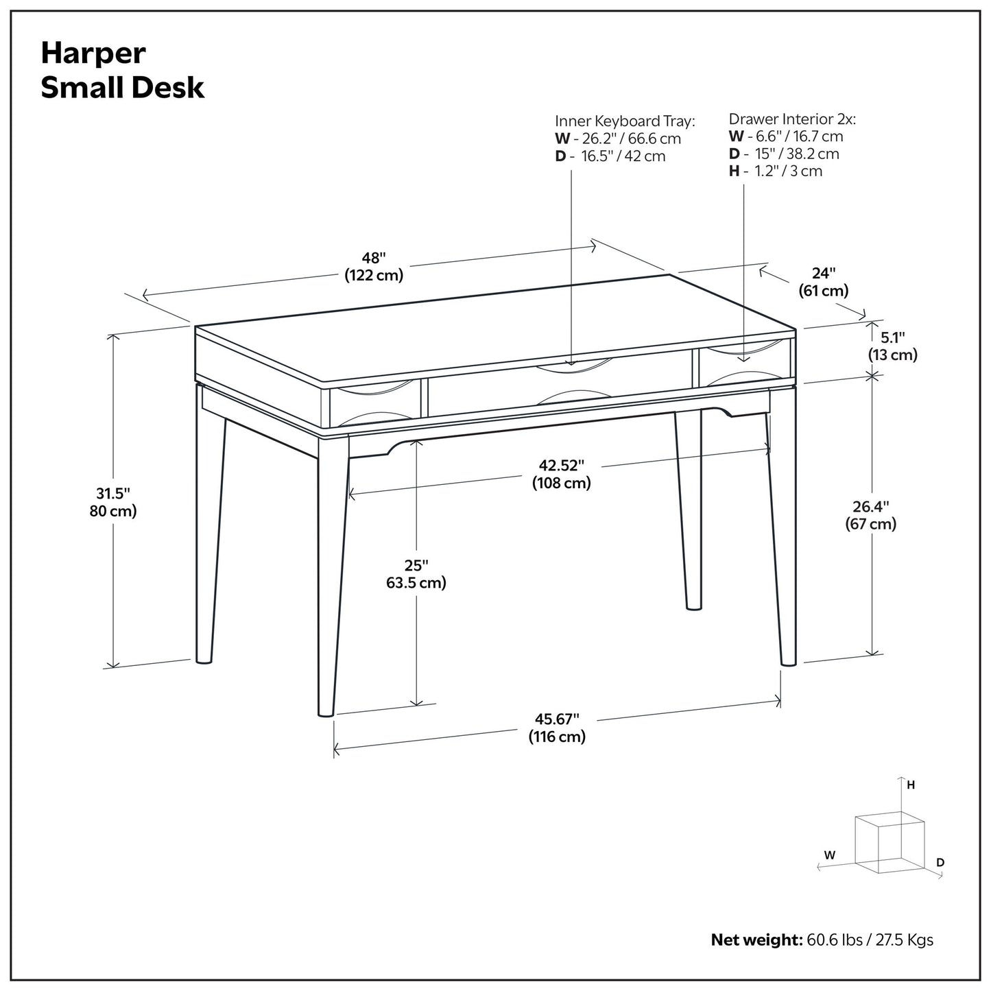 Harper - Handcrafted Desk