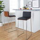 Mason Mara - Contemporary Fixed Height Barstool (Set of 2)