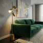 Harmony - Floor Lamp With Rotary Switch Triple Spots Block Base - Gold
