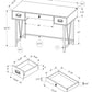 Computer Desk For Home Office, Laptop, Storage Drawers, Transitional