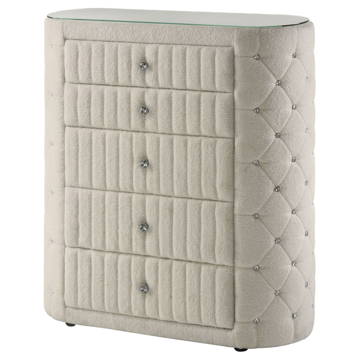Santiago - 5 Drawer Chest Of Drawers - Ivory