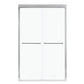 Modern Double Sliding Shower Enclosure, Tempered Glass