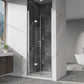 Bifold Frameless Shower Door With Tempered Clear Glass