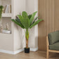 43" Tall, Artificial Plant, Banana Tree, Indoor, Faux, Fake, Floor, Greenery, Potted, Real Touch, Decorative - Green / Black