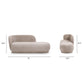 Aire - RAF Modern Rounded Chaise Lounge
