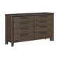 8 Drawer Dresser - Dark Oak