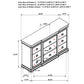 Leonide - 9 Drawer Dresser - Cherry