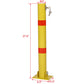 Parking Bollard Pole Barrier With Lock For Car Parking Protection