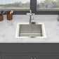 21" Drop In Kitchen Sink With Pull Out Faucet And Sink Cover, 16 Gauge - Brushed Nickel