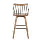 Preston - Farmhouse Counter Stool - White Washed / Antique Copper
