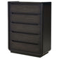 Bangor - 5 Drawer Bedroom Chest - Black