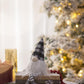 3 Pieces Sitting Gnome, Christmas Table Home Ornaments For Holiday Party Gifts - White / Gray