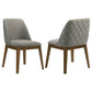 Hutchins - Dining Side Chair (Set of 2) - Gray / Brown